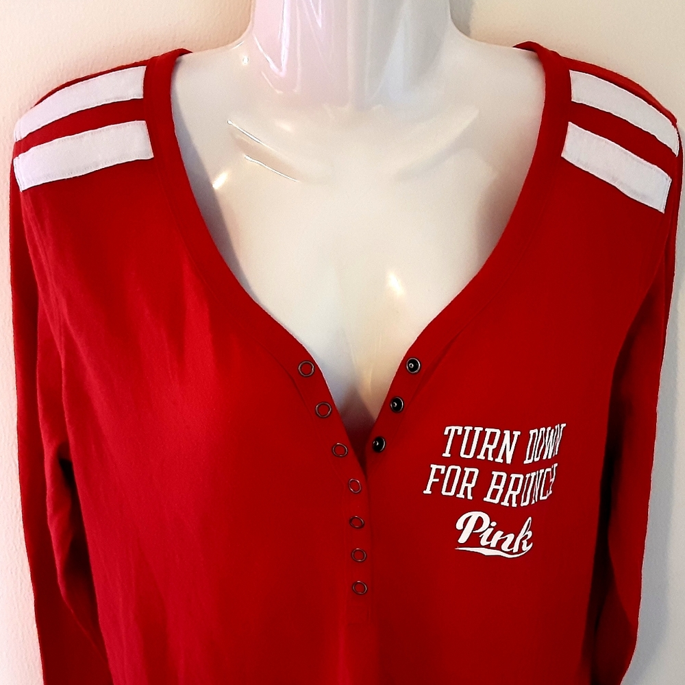 Pink by Victoria's Secret Lounge Top Size M EUC - Picture 7 of 13